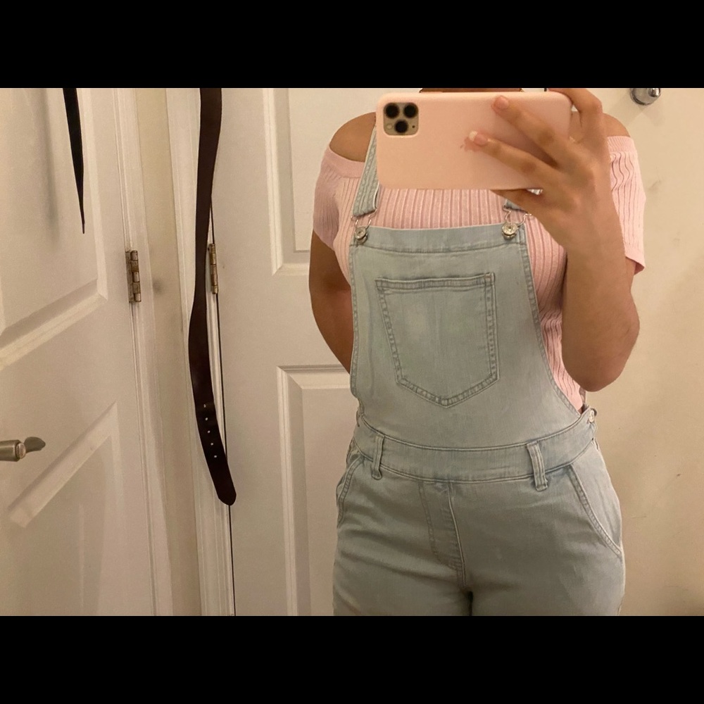 Pink off-shoulder top